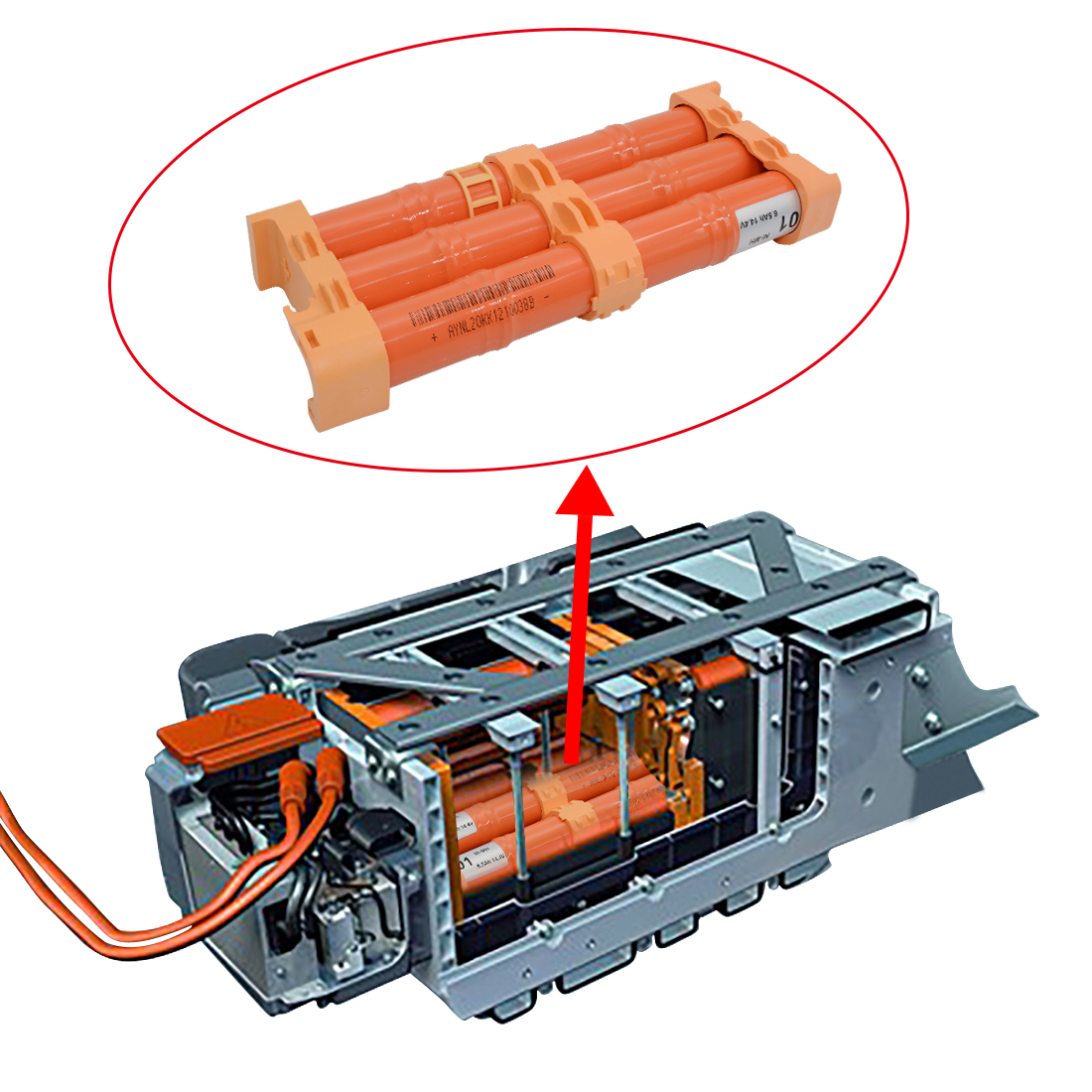 14.4V 6.5Ah Ni-MH Hybrid Battery Module Replacement for Toyota Prius Lexus Camry Corolla Yaris Aqua Auris